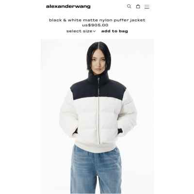 알***왕 크롭 푸퍼 다운 자켓