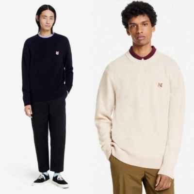 메* 키츠네 울라운드니트(옐로우패치)