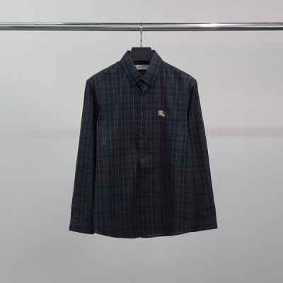 버** 기사자수 타탄체크 셔츠