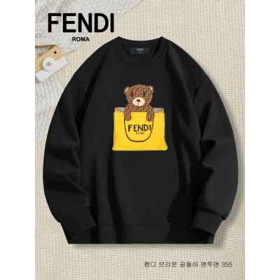 펜* 브라운 곰돌이 기모맨투맨 355