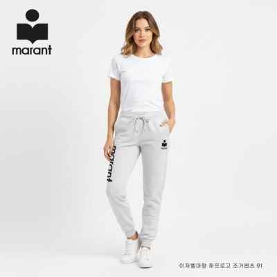 이** 마랑 하프로고 기모조거 팬츠 91