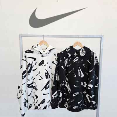 나** 멀티 로고 후리스 기모 후드