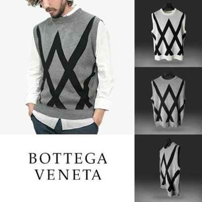 보** 사선 니트 조끼