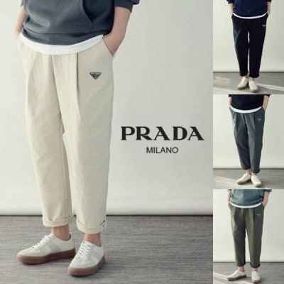 나** 트리플 나염 양기모 원포켓 세미와이드 밴딩 팬츠