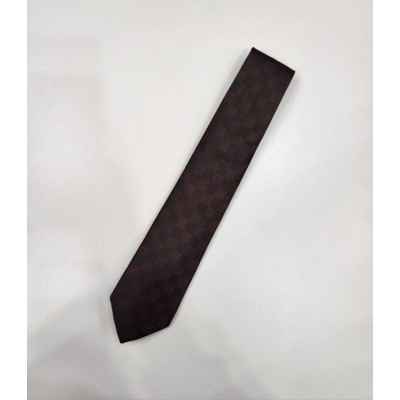 루* 다미에 패턴 실크 넥타이