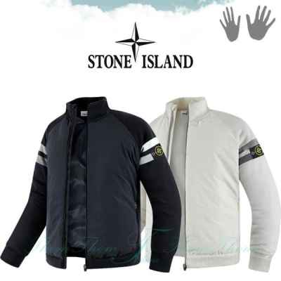 스* 두줄 라인 니트 블루종