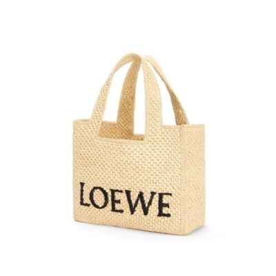 로** 라피아 토트 베이지