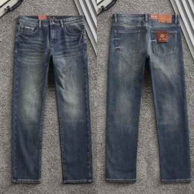 로* 피아나 로고자수 워싱스판 데님진 수입최고급