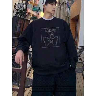 로** 데칼코마니 레빗 밍크양기모 티셔츠