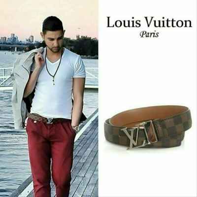 루* 다미에실버장식 벨트