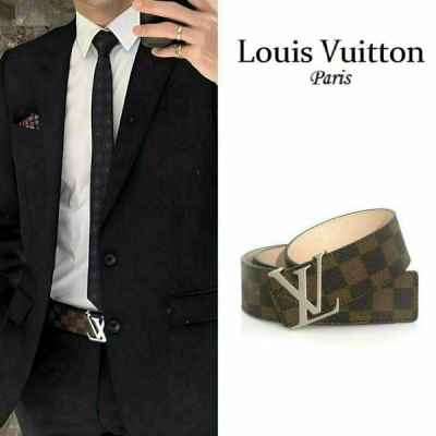 루* 다미에실버장식 벨트