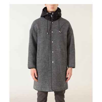 프** 오버사이즈 부클 투웨이 양모 코트