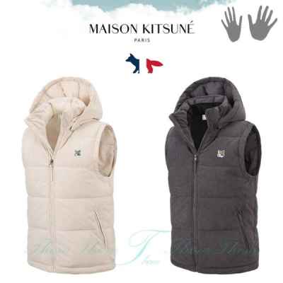 메* 키츠네 뉴코듀로이 패딩 베스트