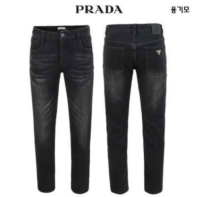 프** 융기모 블랙 스판 워싱 데님