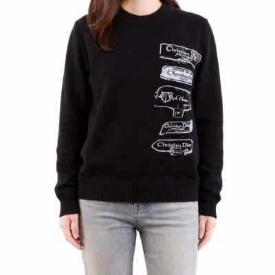 디* 멀티자수로고 니트