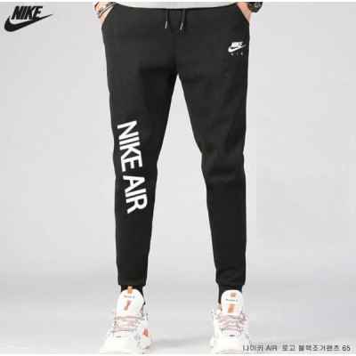나** AIR 로고 블랙 기모조거 65