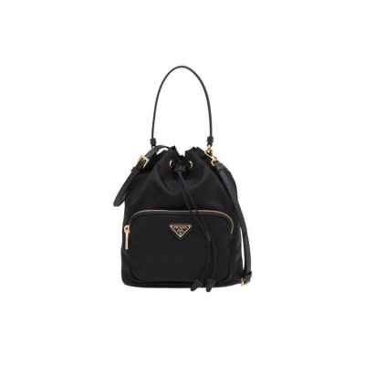 프** 고급 패브릭 스몰버킷백