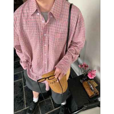 아**** 버로우드 핑크 셔츠  수입