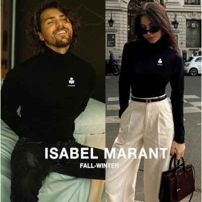 이** 마랑 클래식로고 커플 터틀넥