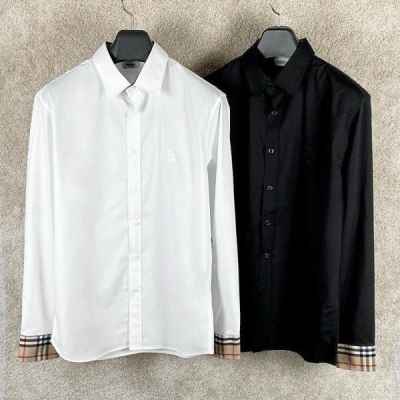 버** TB 모노그램 체크 포인트 셔츠