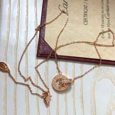 까*** LOVE 네크리스 (로즈골드)