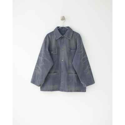 프** 디스트레스드 이펙트 데님 자켓  수입