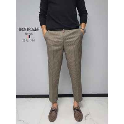 톰* 타탄 체크 반밴딩 슬렉스(084)