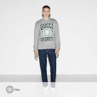 구* 유니버시티 프린트 맨투맨