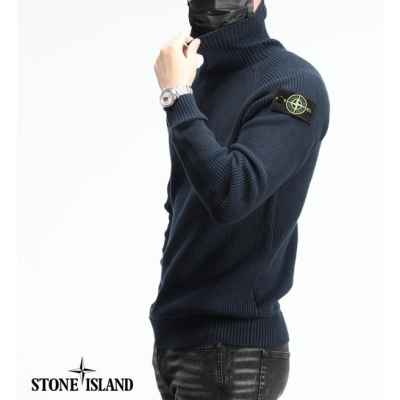 스* 와플 쉐도우 목폴라 니트