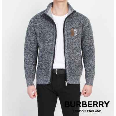 버** BT자수 니트 집업