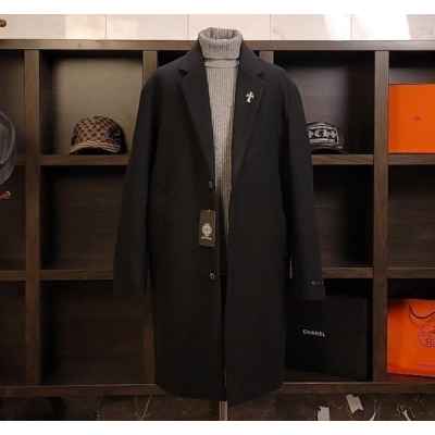 크* 크로스 메탈스터드 일라이 롱코트