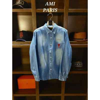 아* 시그니쳐 클래식 워싱청 셔츠