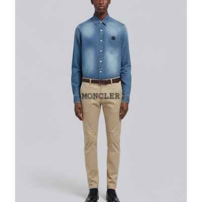 Mon하운드 블랙라벨 리안 워싱 청 셔츠