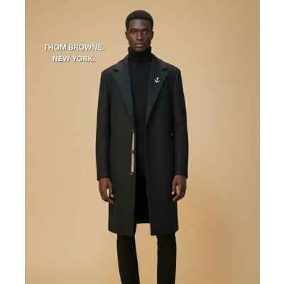 톰* 럭셔리 라인 삼선 시그니쳐 롱코트