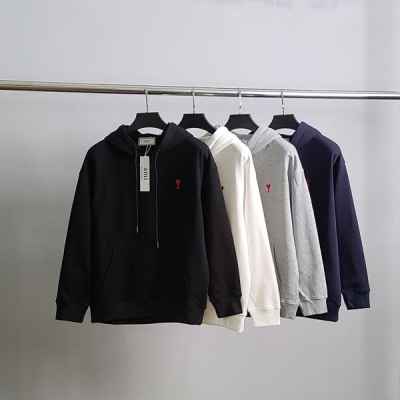 아* 스몰하트자수 코튼 후드티