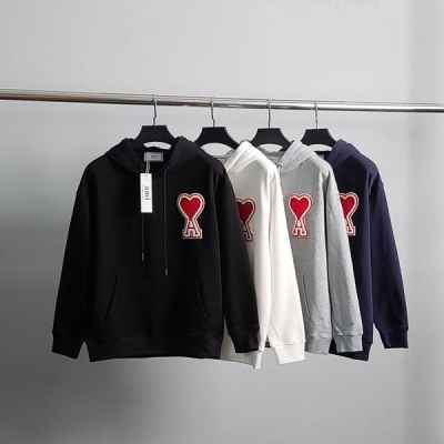 아* 빅하트패치 코튼 후드티