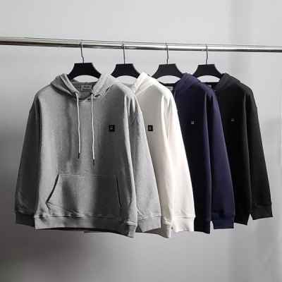 아** 블랙와펜 코튼 후드티