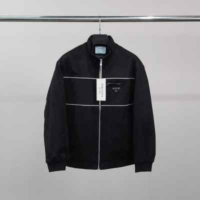 프** 로고와펜 라인 스웨이드 자켓