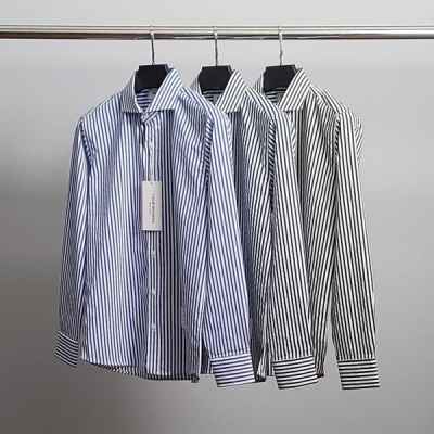 톰* 히든삼선 스트라이프 셔츠