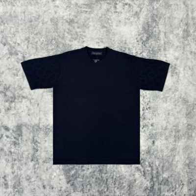 루* 25 모노그램 톤온톤 니트 반팔티셔츠  수입  프리미엄