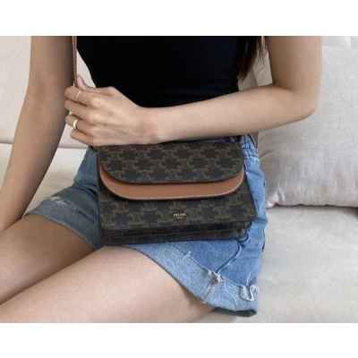 셀** 고급 트리오페 캔버스 월렛온스트랩