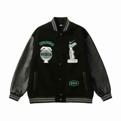 나** X 티** 콜라보 바시티 자켓