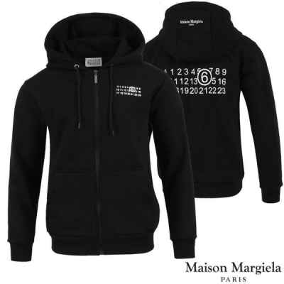 메* 마르지엘라 빈티지 넘버 로고 후드집업 셋업