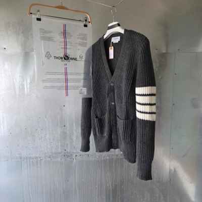 톰* 사선 스트라이프 브이넥 가디건