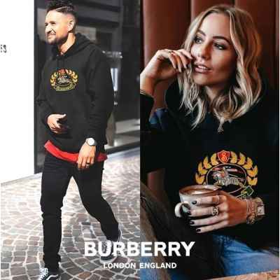 버** 런던 크레스트 커플 후드