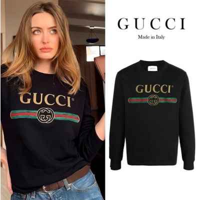 구* 페이크 로고 커플 맨투맨