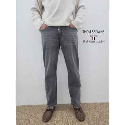 톰* 슬림 일자 그레이 진