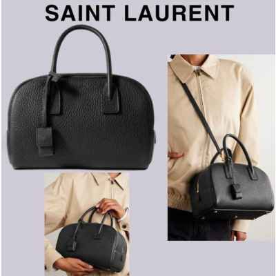 생** 그레인 가죽 소재 SAC DE JOUR 보스턴 백 스몰 블랙 풀박스