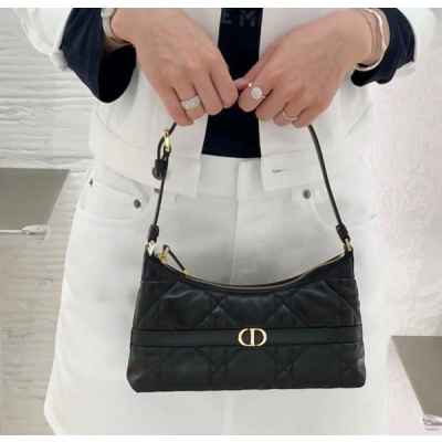 디* 고급 미스 카로 미니 호보 숄더백 블랙