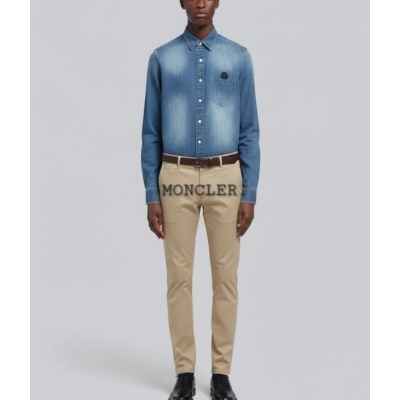 Mon하운드 블랙라벨 리안 워싱 청 셔츠